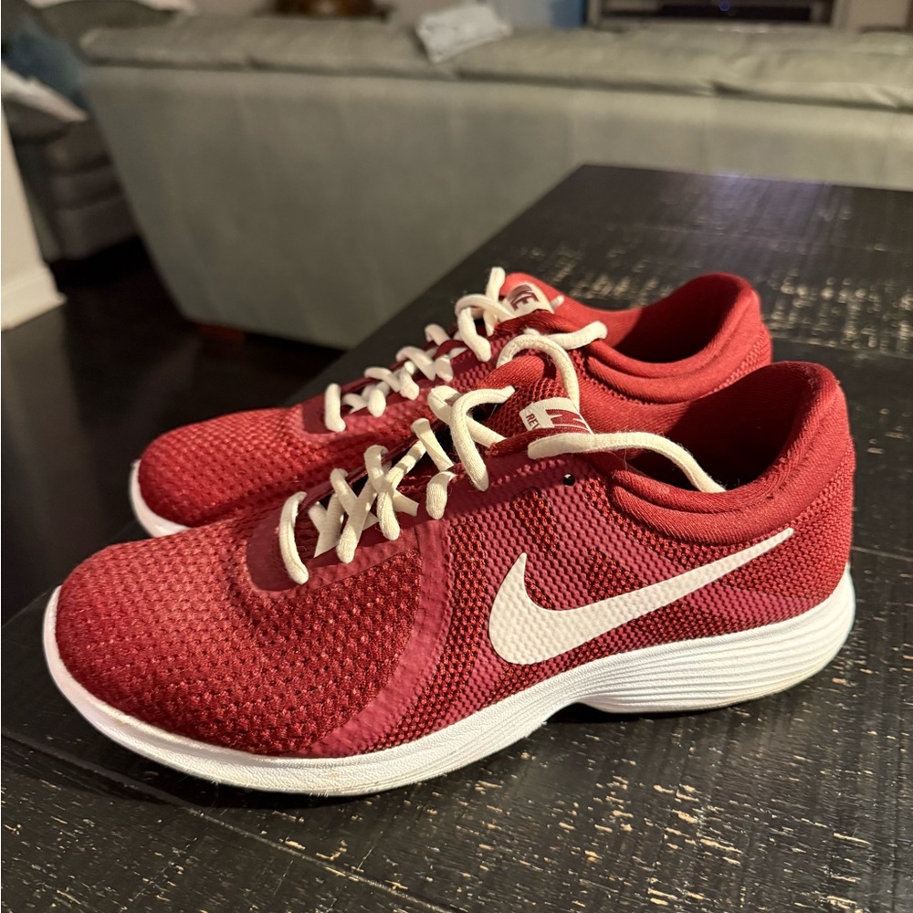 Nike Crimson and White Running Shoes